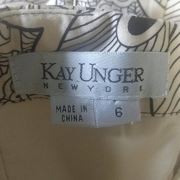 Kay Unger Strapless Floral Cocktail Dress 6 - Picture 7 of 10